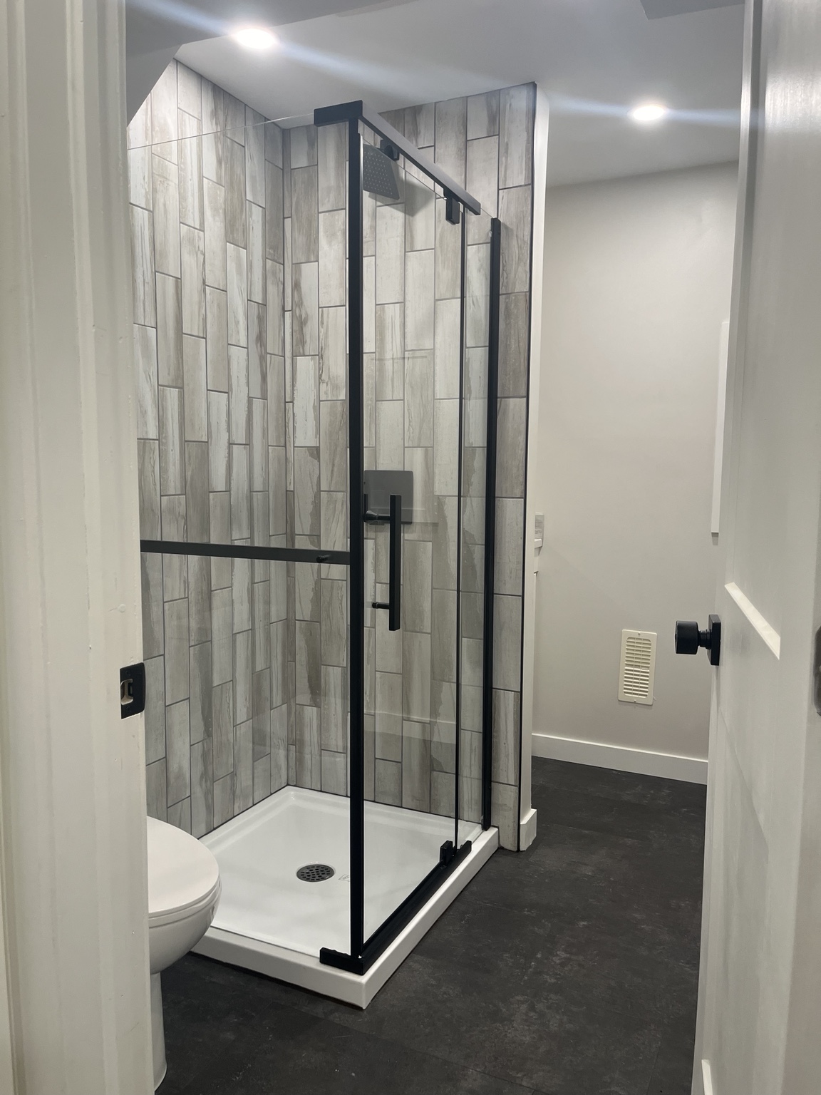 Douche rénovée